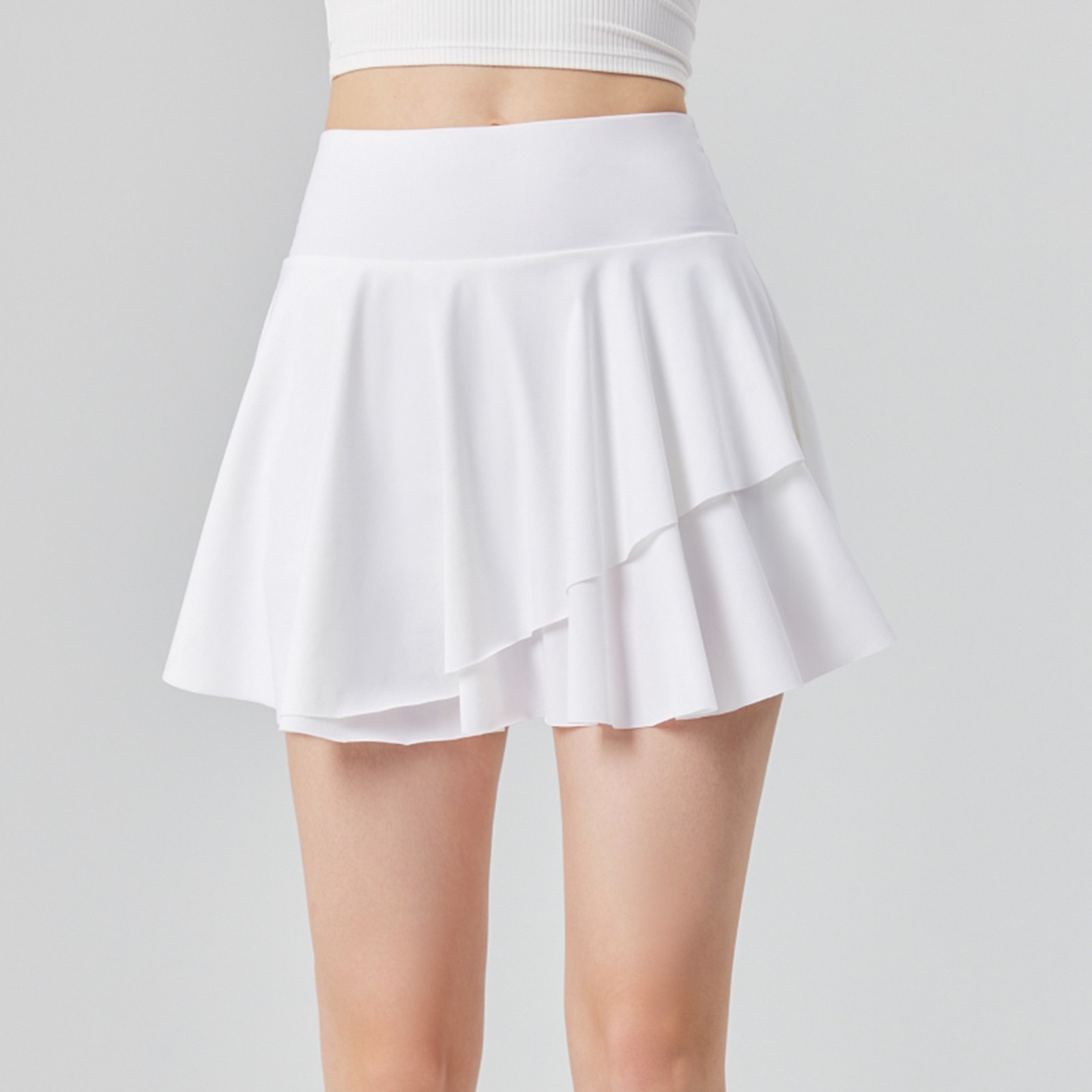thumbnail image 4 of Falda pantalón para mujer Sun Skort Ice Cool Blocking: falda de tenis 2 en 1, secado rápido, UPF50+; deportiva/fitness (tallas S-XL)., 4 of 7